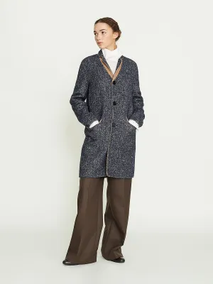 Adam Classic Reversible Coat in Herringbone