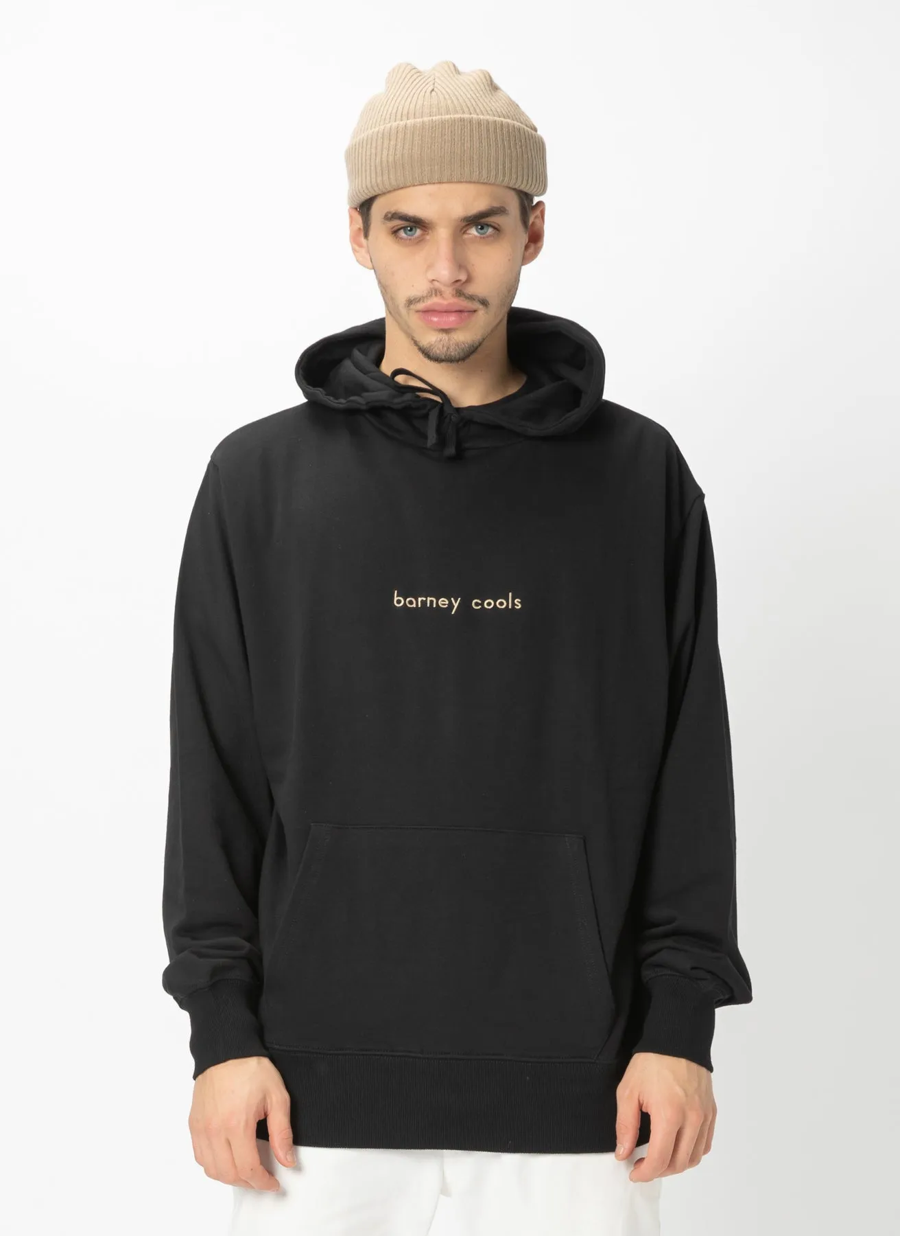 Barney Cools Hood Embro Sweatshirt Black