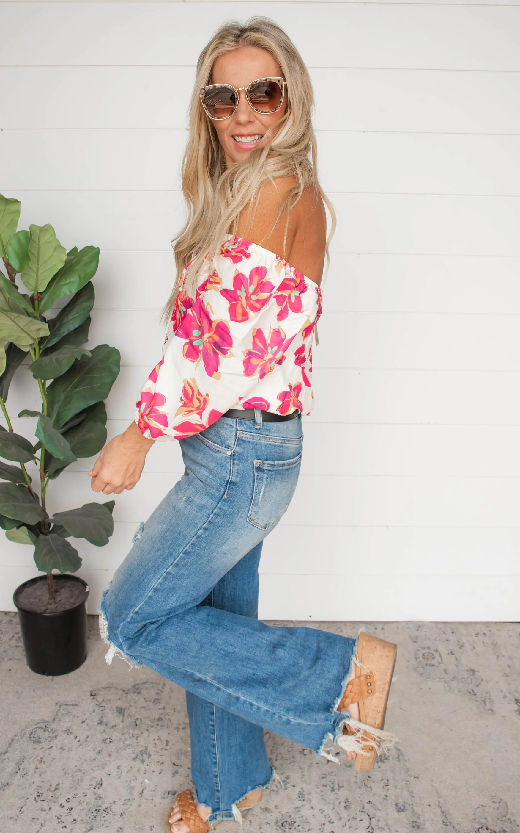 Be Bold Floral Off the Shoulder Top | FINAL SALE