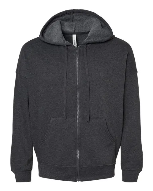 BELLA   CANVAS Unisex Sponge Fleece DTM Full-Zip Hoodie 3759