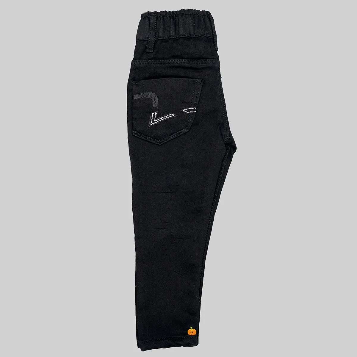 Black & Navy Blue Solid Boys Jeans