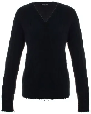 Black Cable Knit Pullover