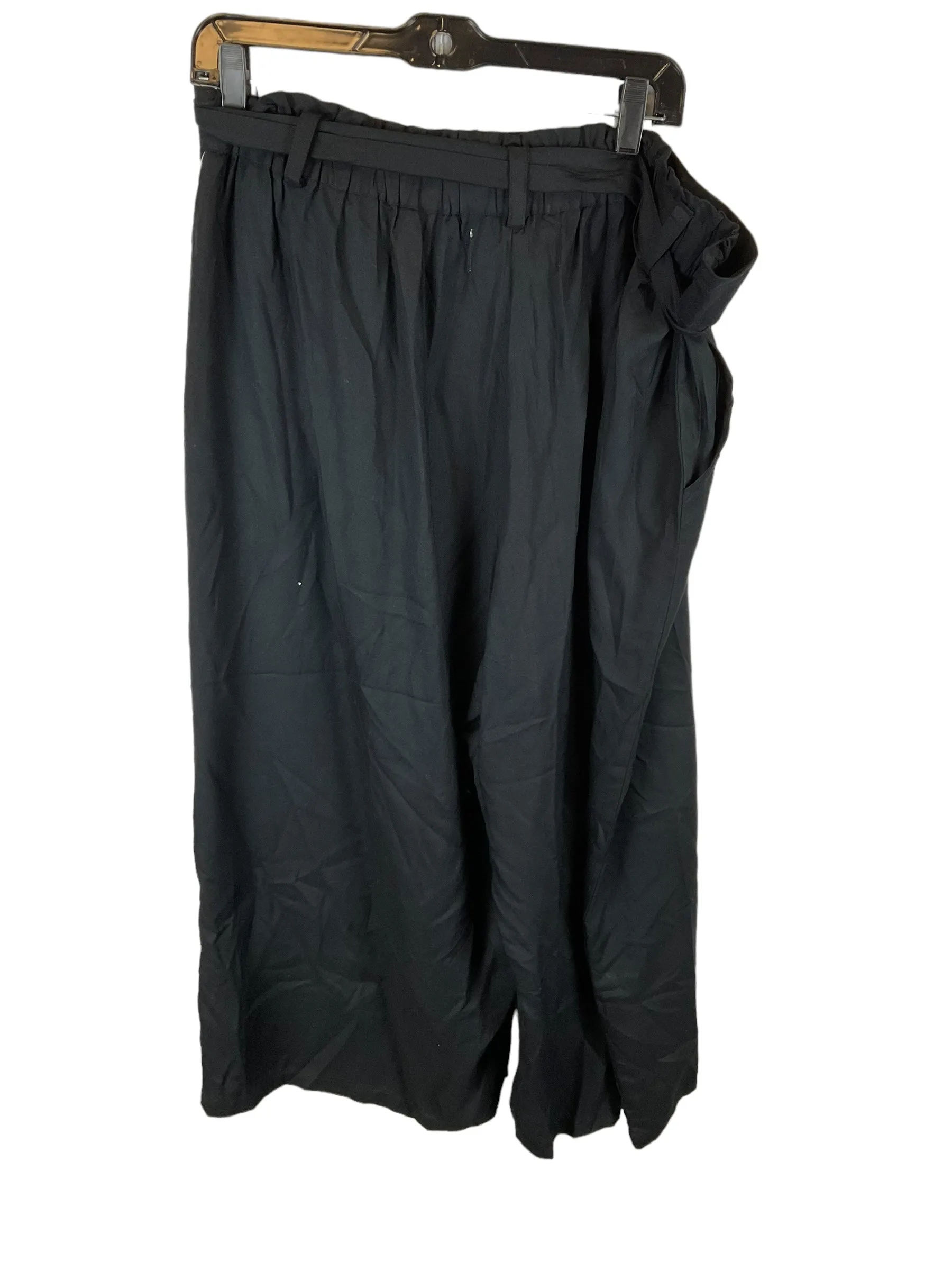 Black Pants Linen French Laundry, Size Xl