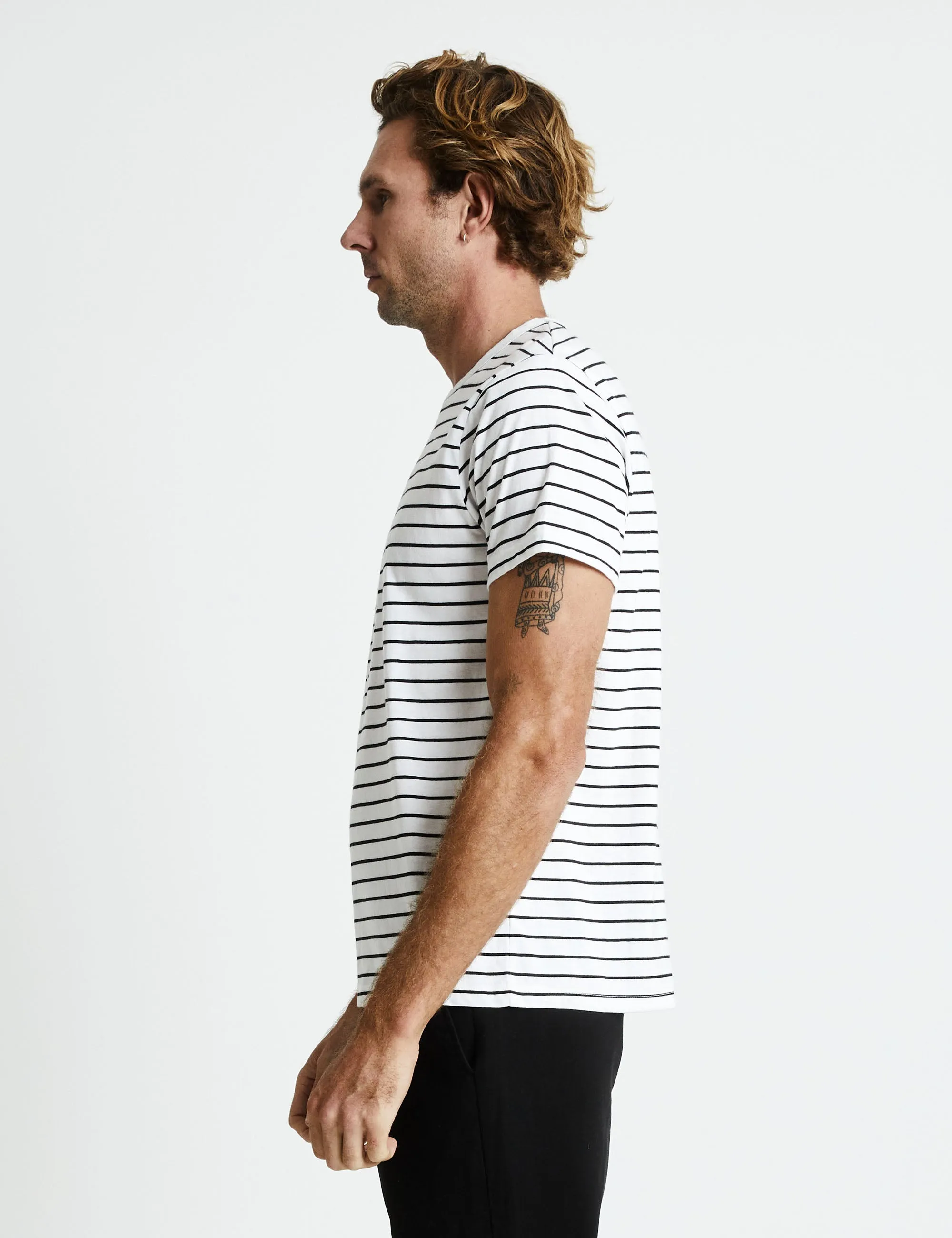 Breton Stripe Tee - Black/White