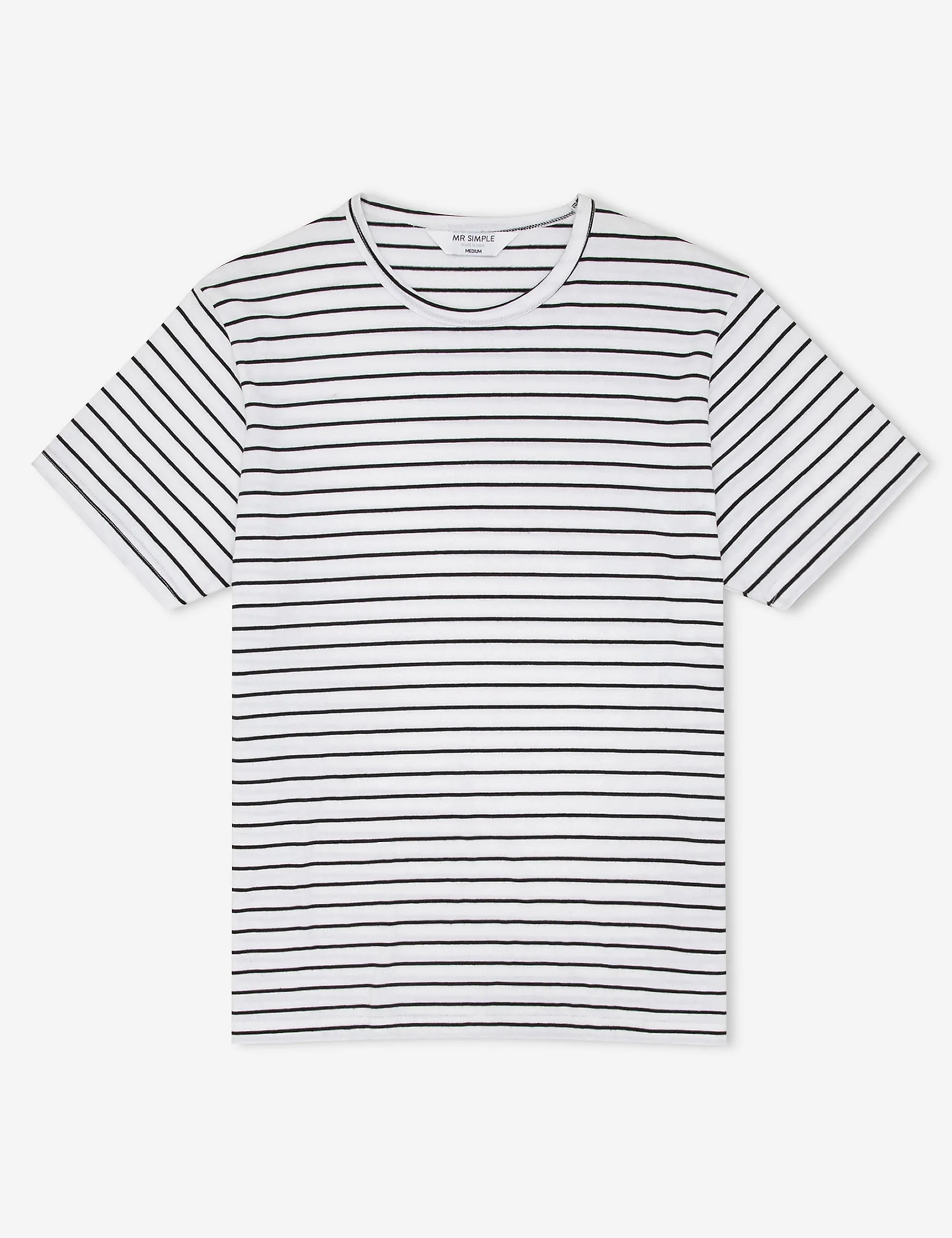 Breton Stripe Tee - Black/White