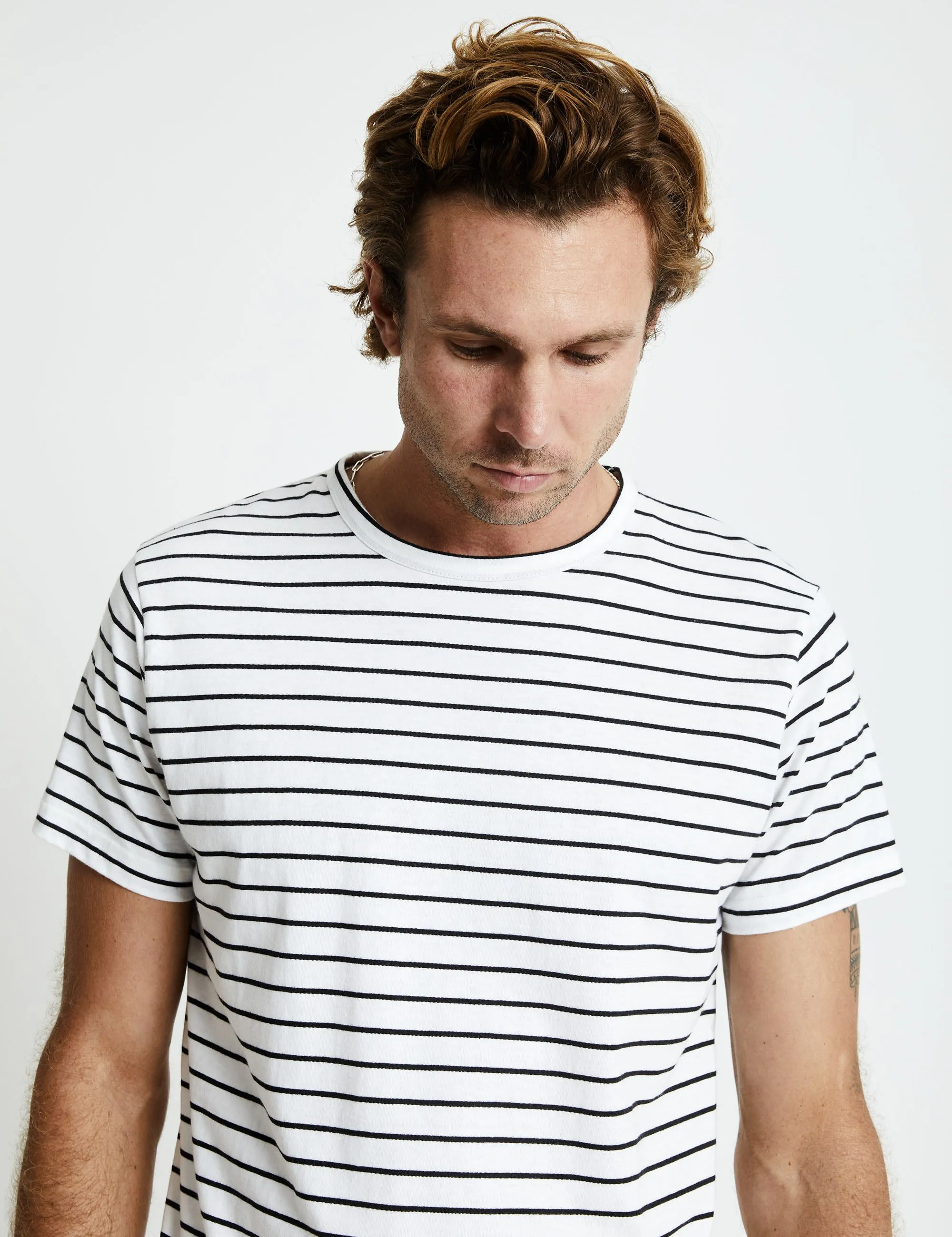 Breton Stripe Tee - Black/White