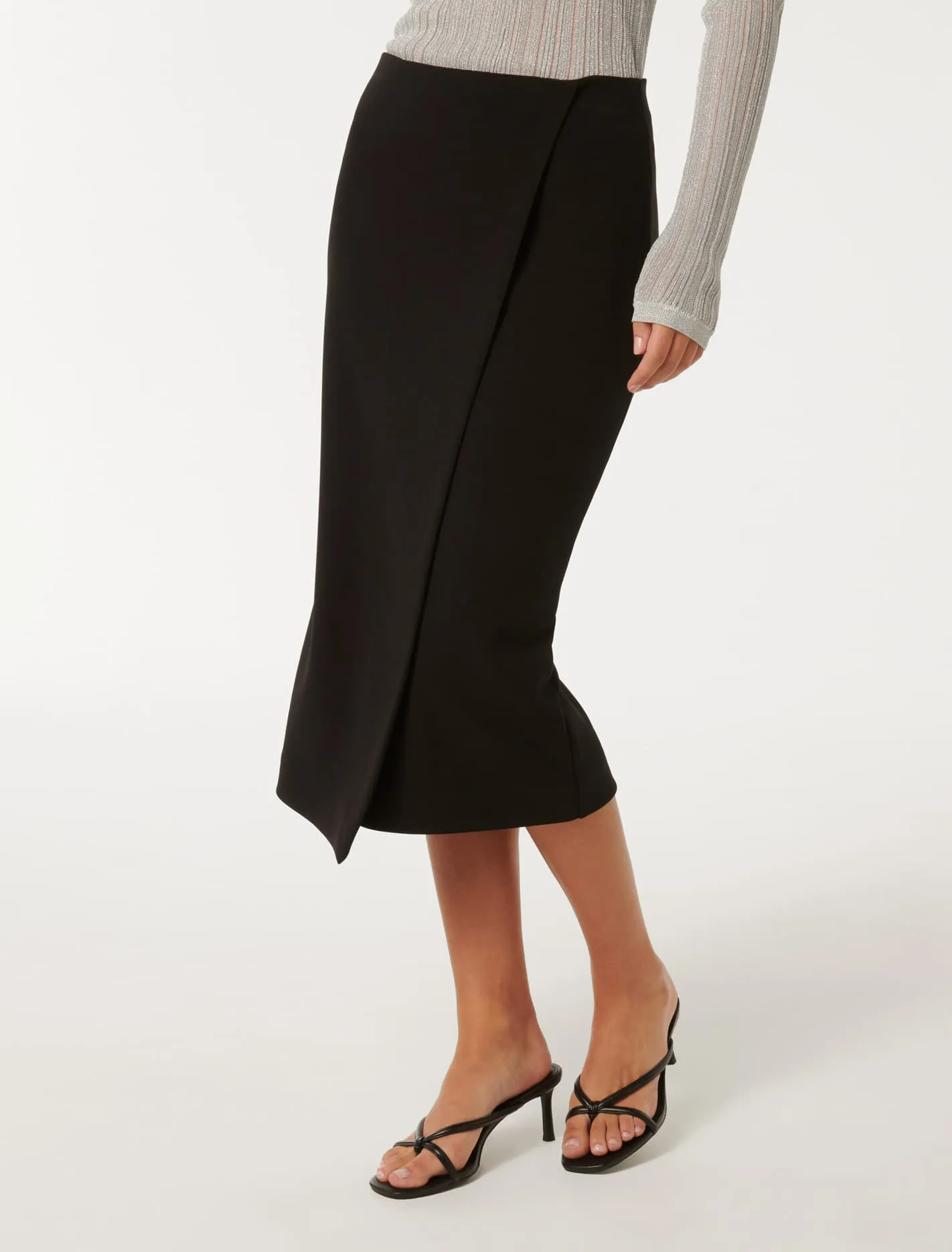 Camilla Crepe Midi Skirt