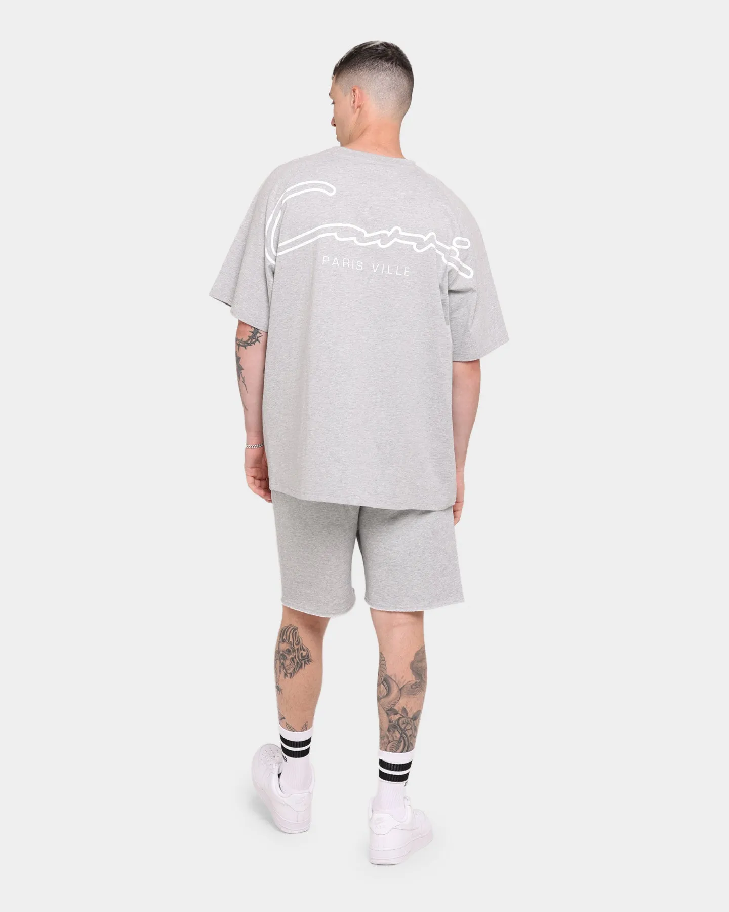 Carré PC Wash Double Up Short Sleeve T-Shirt Grey Marle