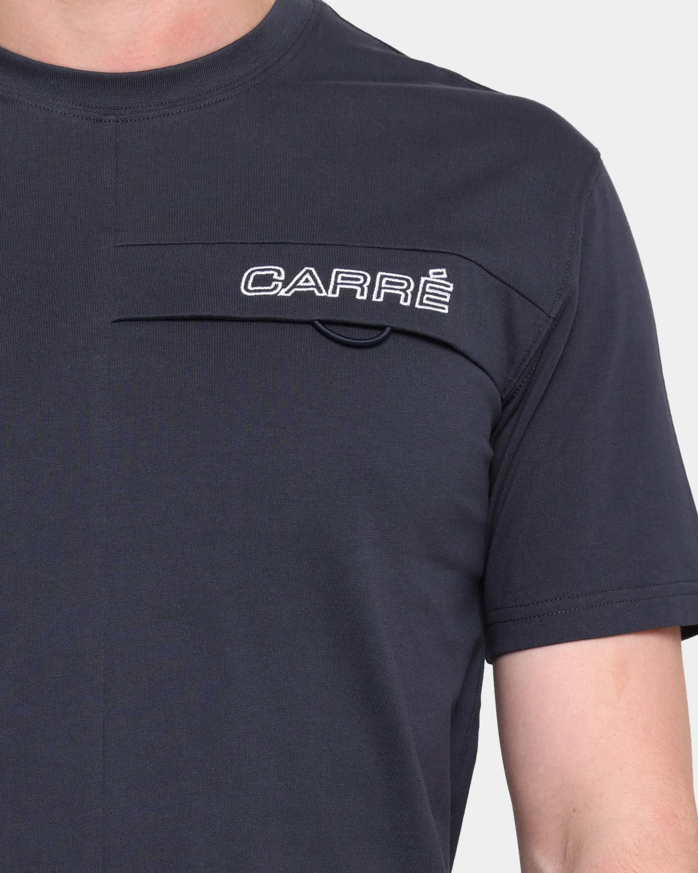 Carré Restart Pocket Short Sleeve T-Shirt Navy