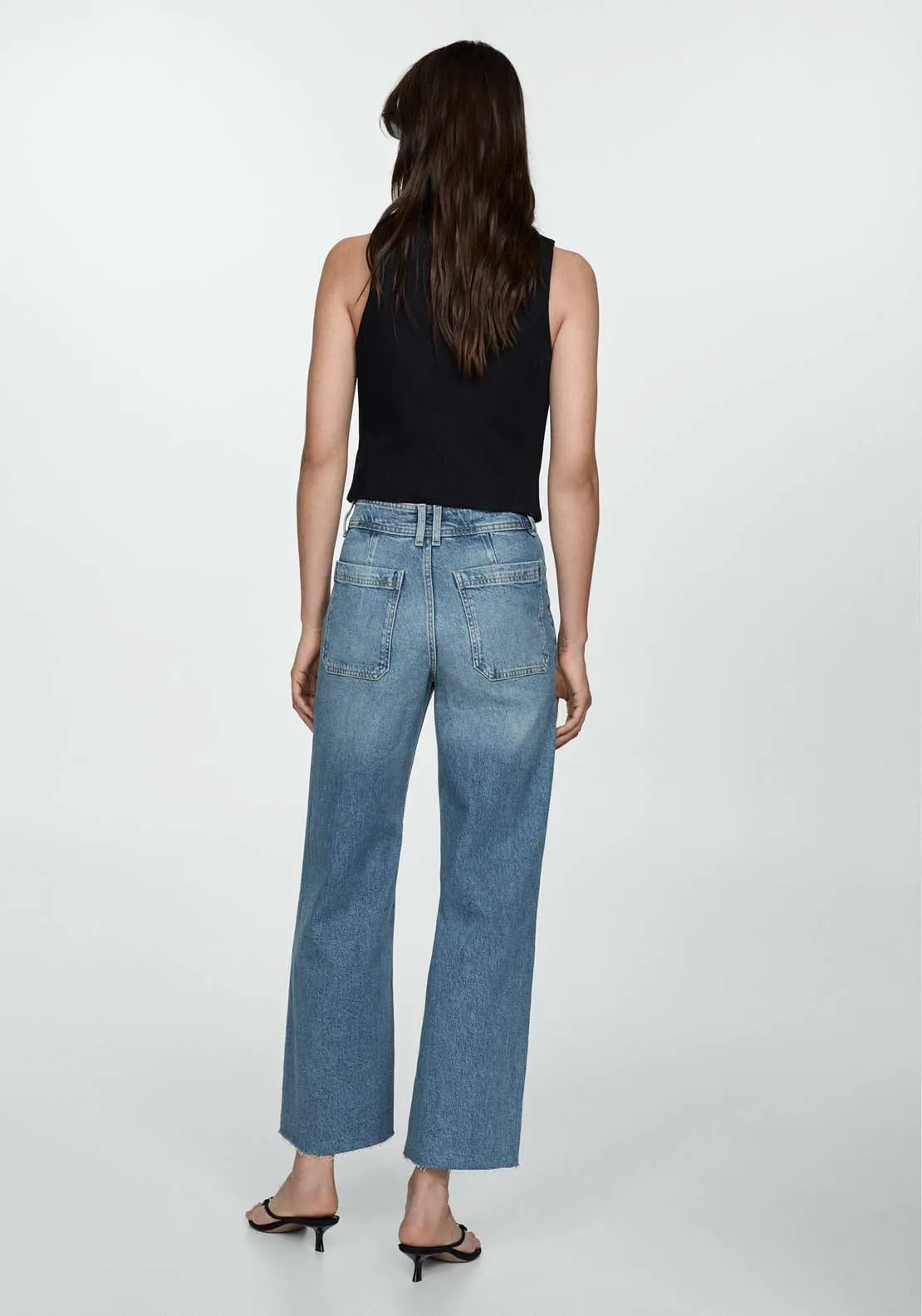 Catherin high-rise culotte jeans - Open Blue