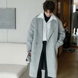 Classic Double-Breasted Wool Coat