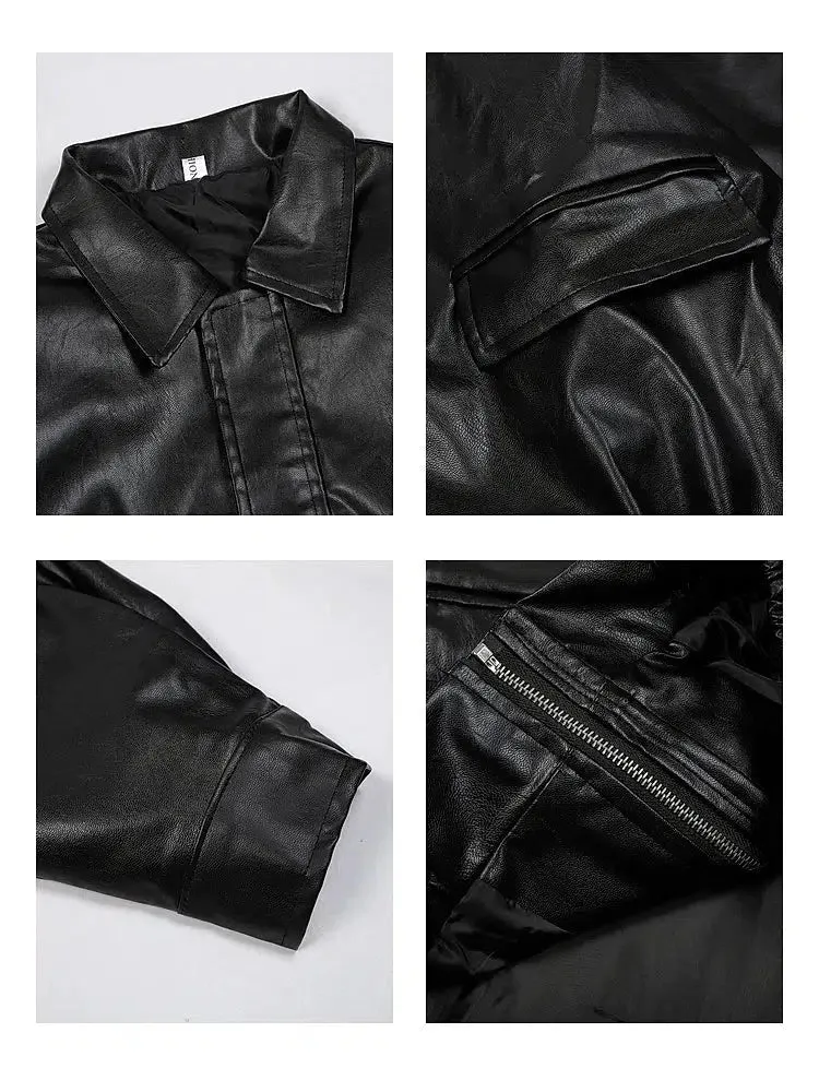 Classic Leather Bomber Jacket