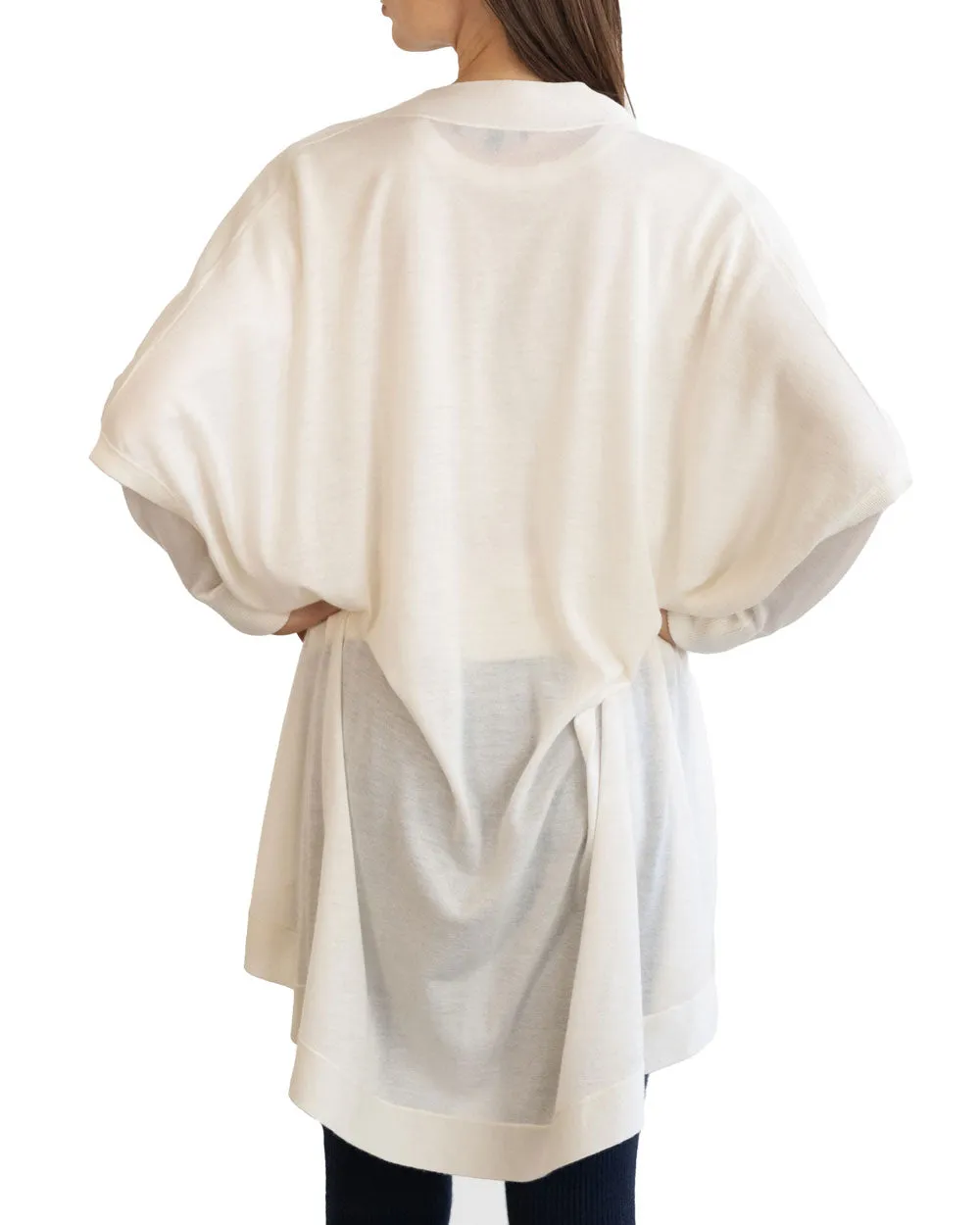 Cream Riviera Thin Cashmere Wrap