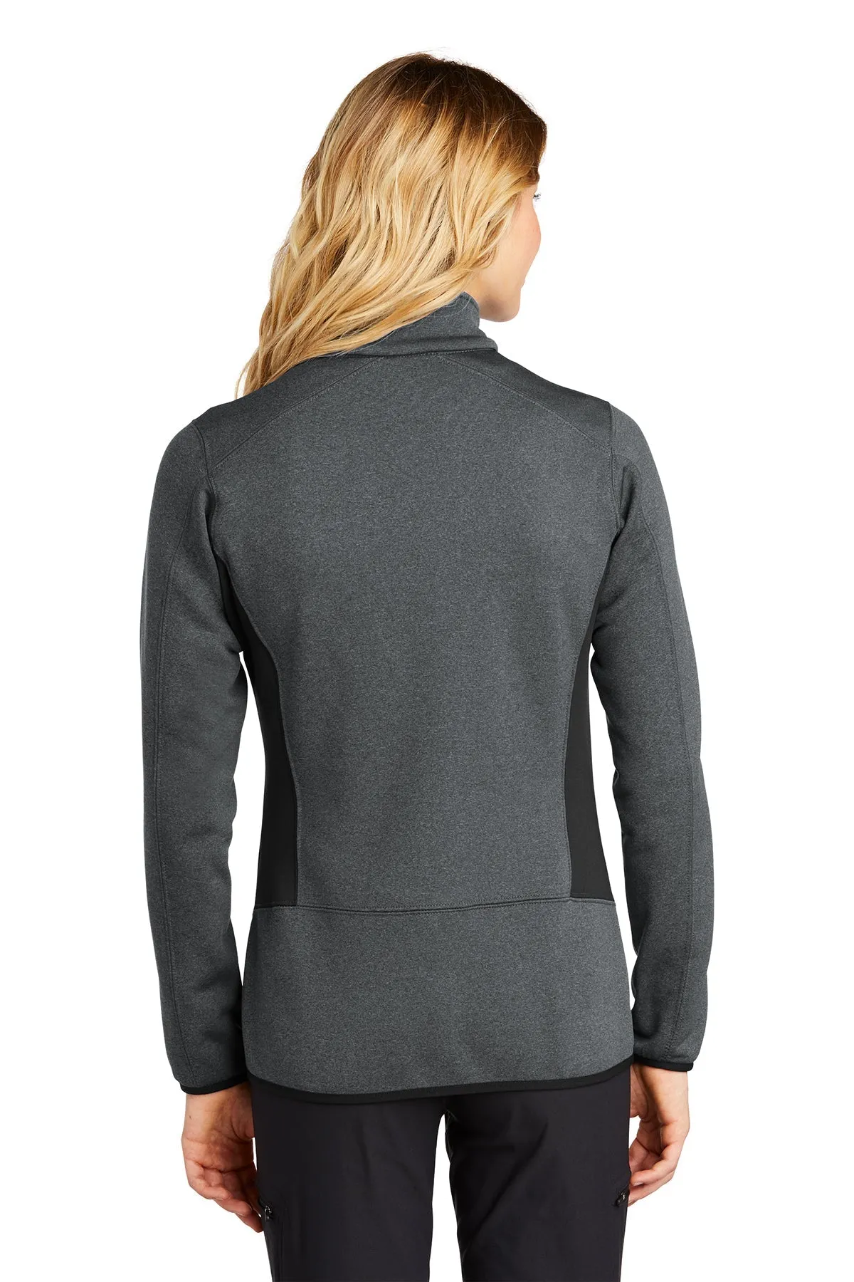 Eddie Bauer Ladies Custom Stretch Fleece Jackets, Dark Charcoal Heather