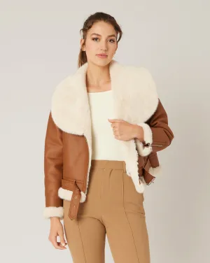 Faux Shearling Bomber Jacket