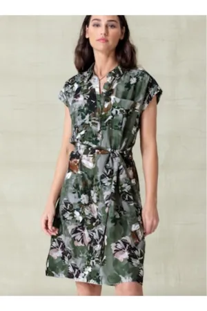 go by Go Silk Go Utility Dress D459-GAGR | Garden Grove