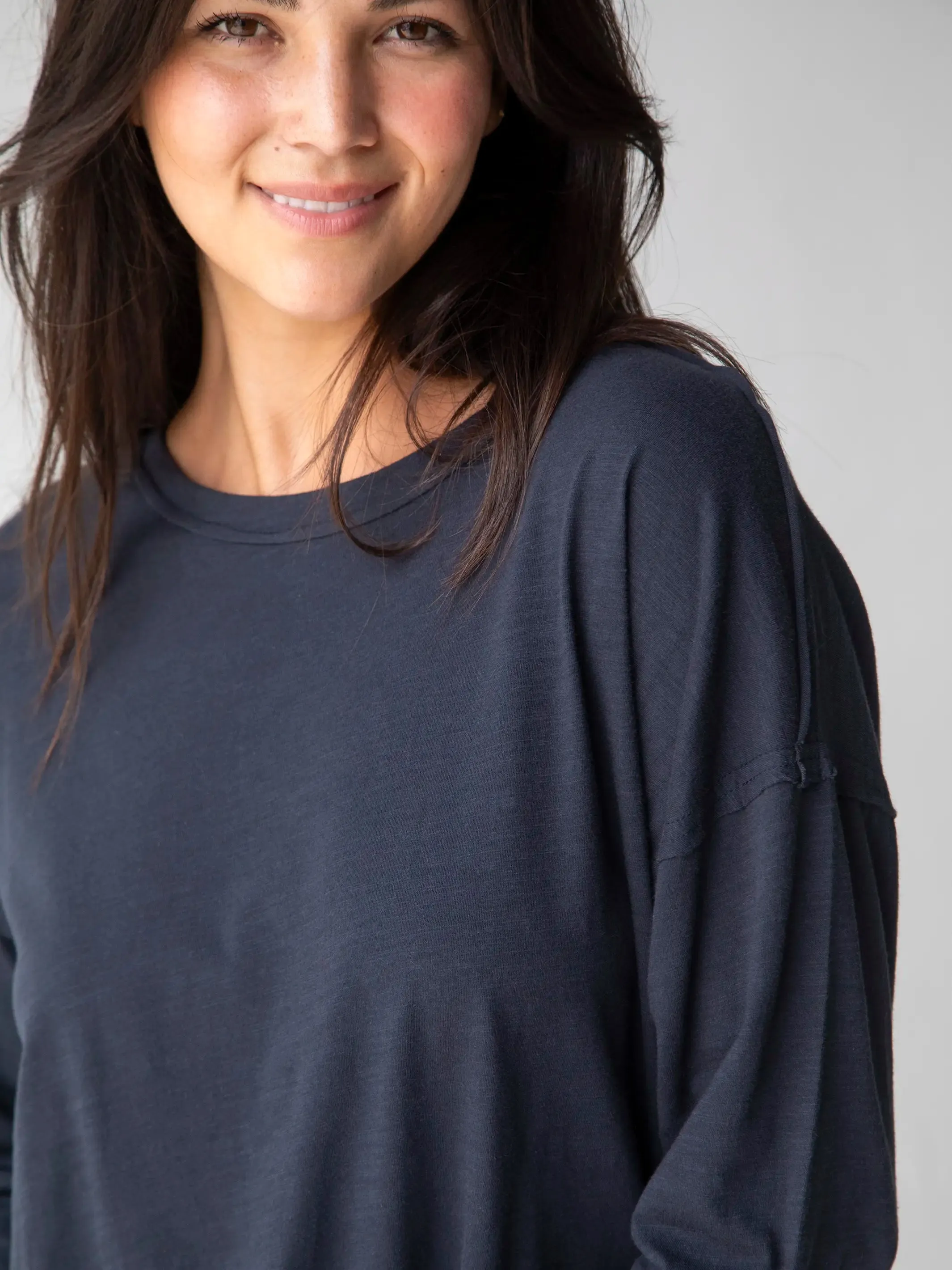 Hang Around Cotton Tunic - Dark Navy