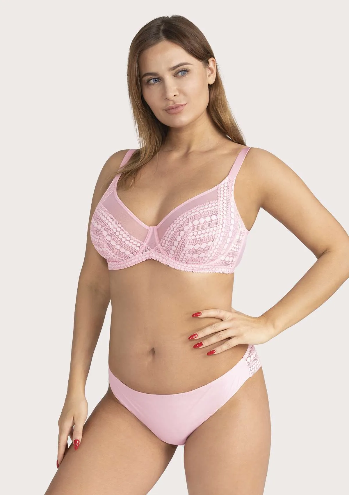 Heroine Polka Dot Sexy Lace Unlined Bra