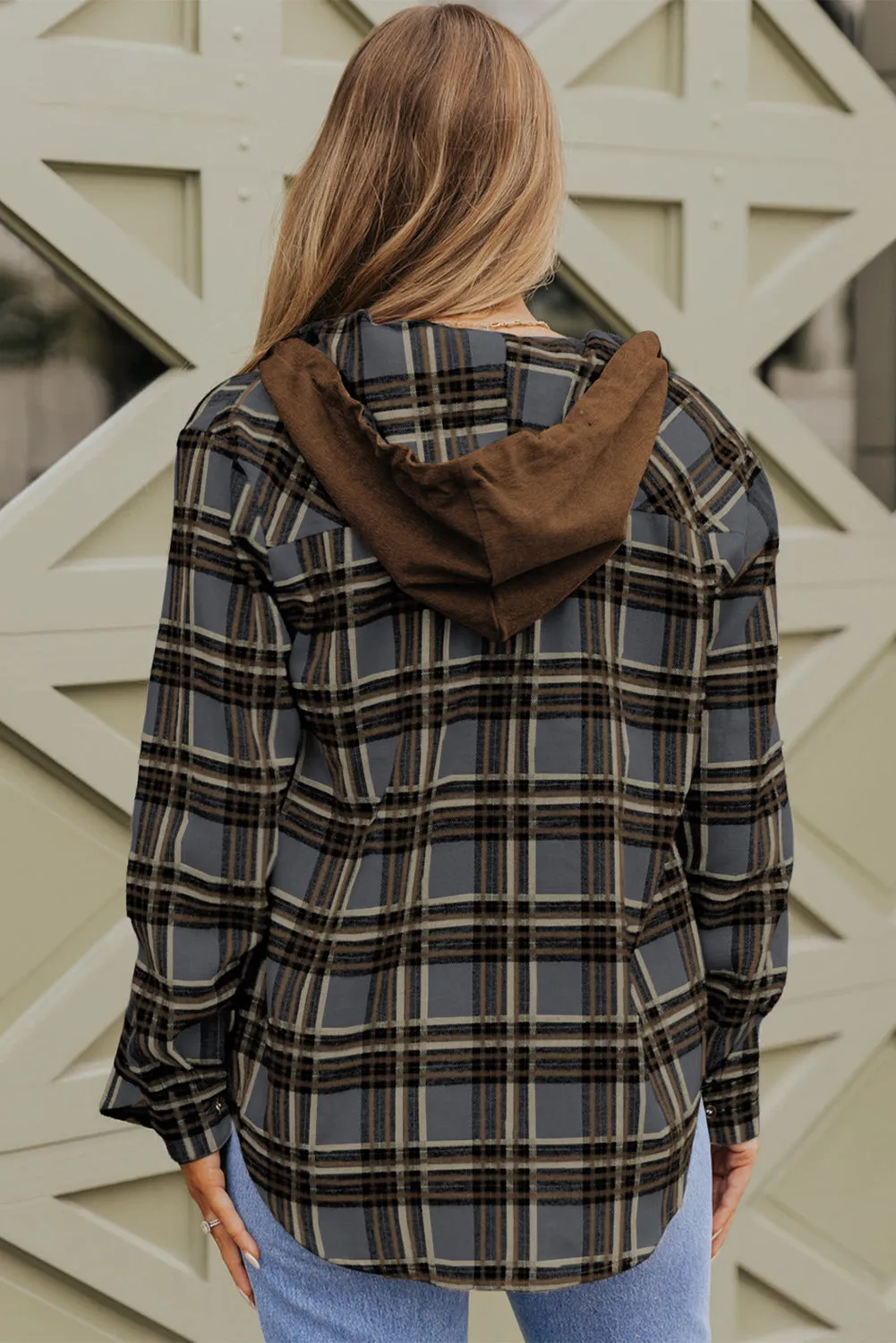 hooded flannel with pockets