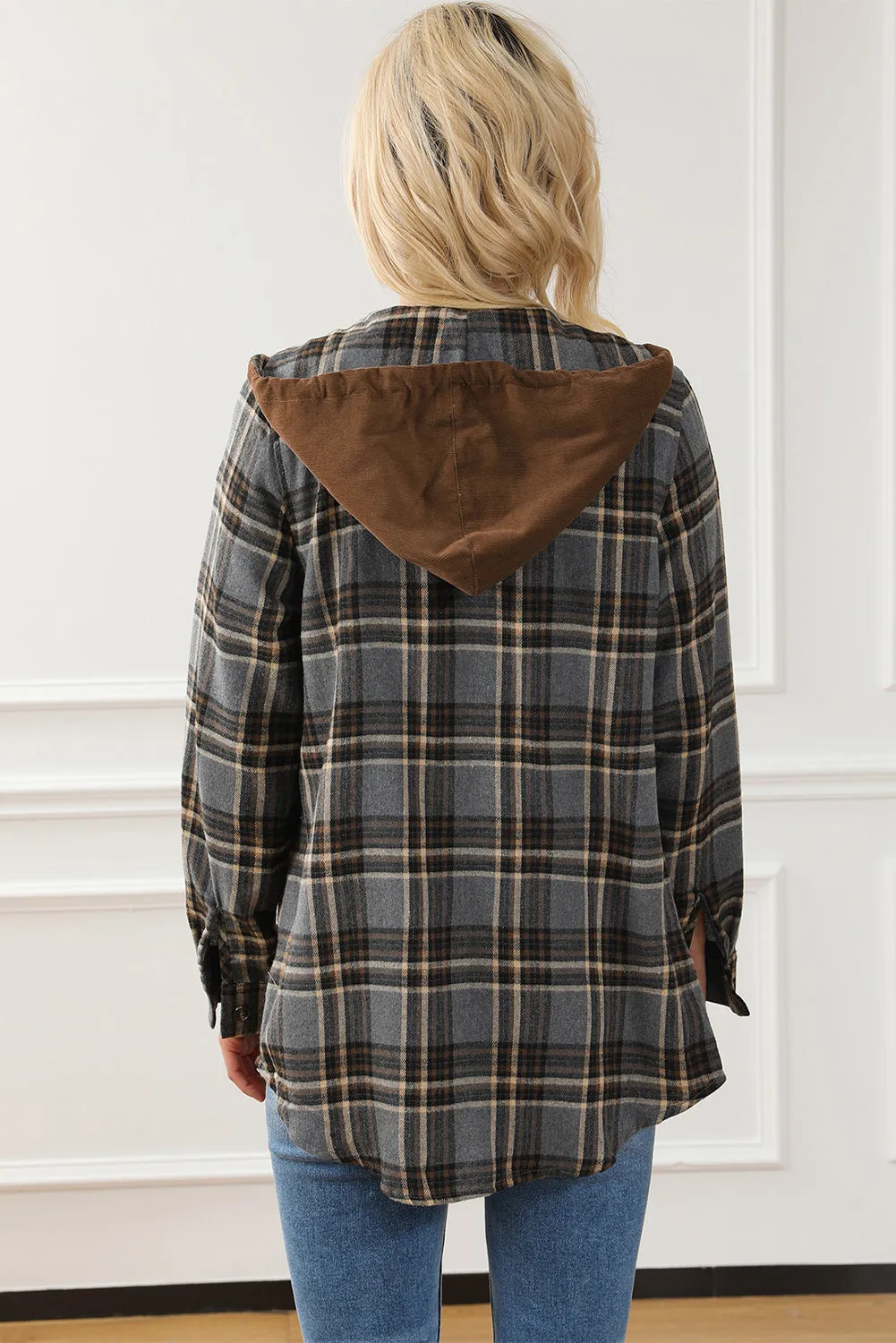 hooded flannel with pockets