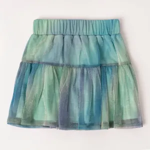 Iridescent Mesh Skirt