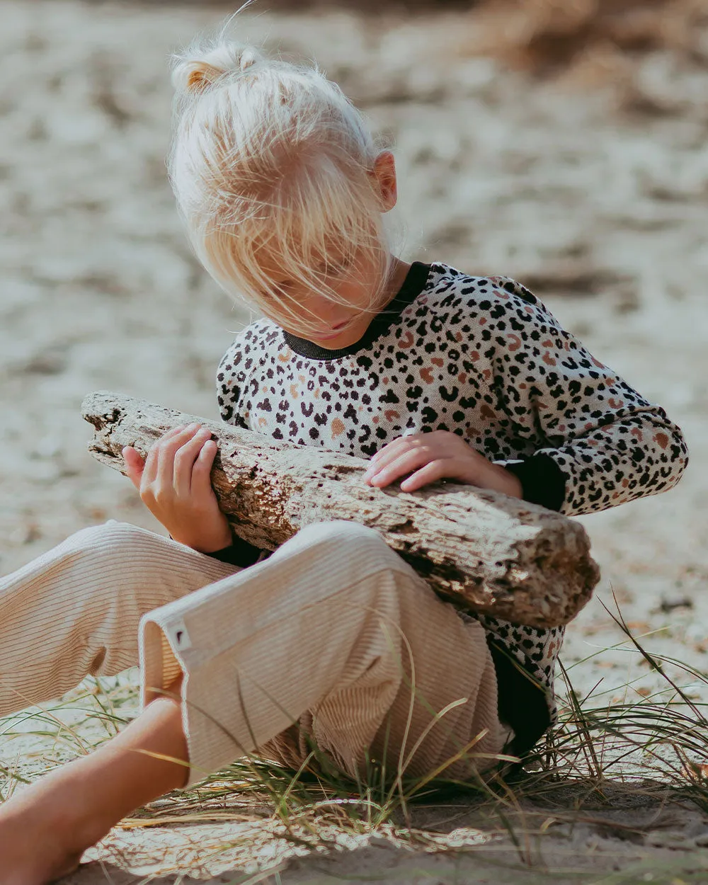 Leopard Animal Jacquard Sweatshirt