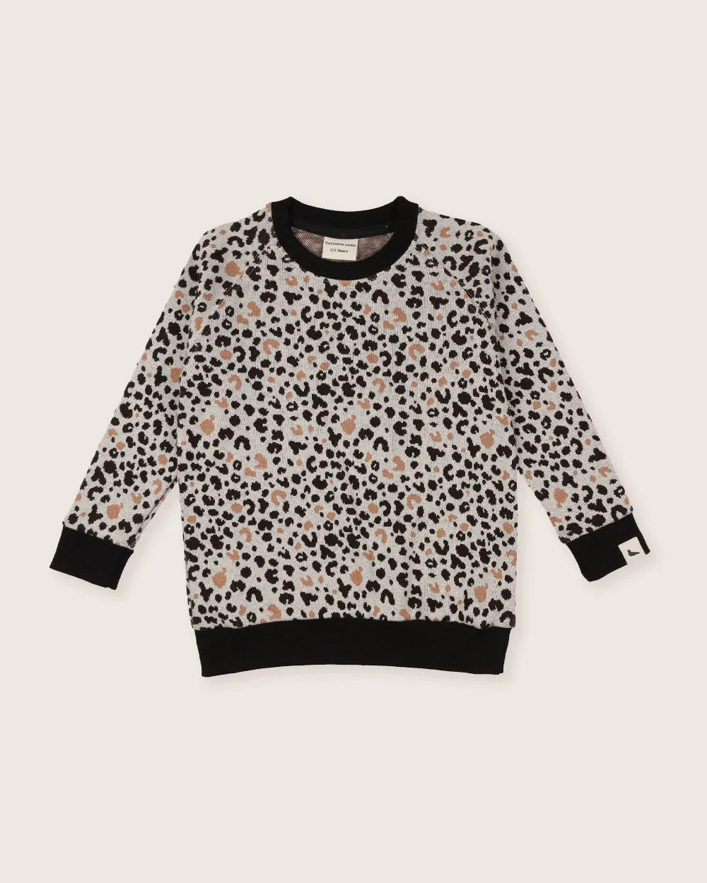 Leopard Animal Jacquard Sweatshirt