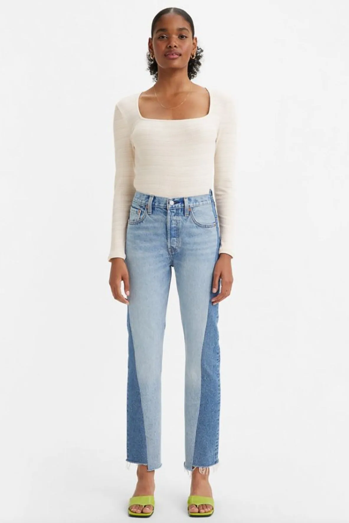 Levi's 501 Women's Long Bottom Jeans