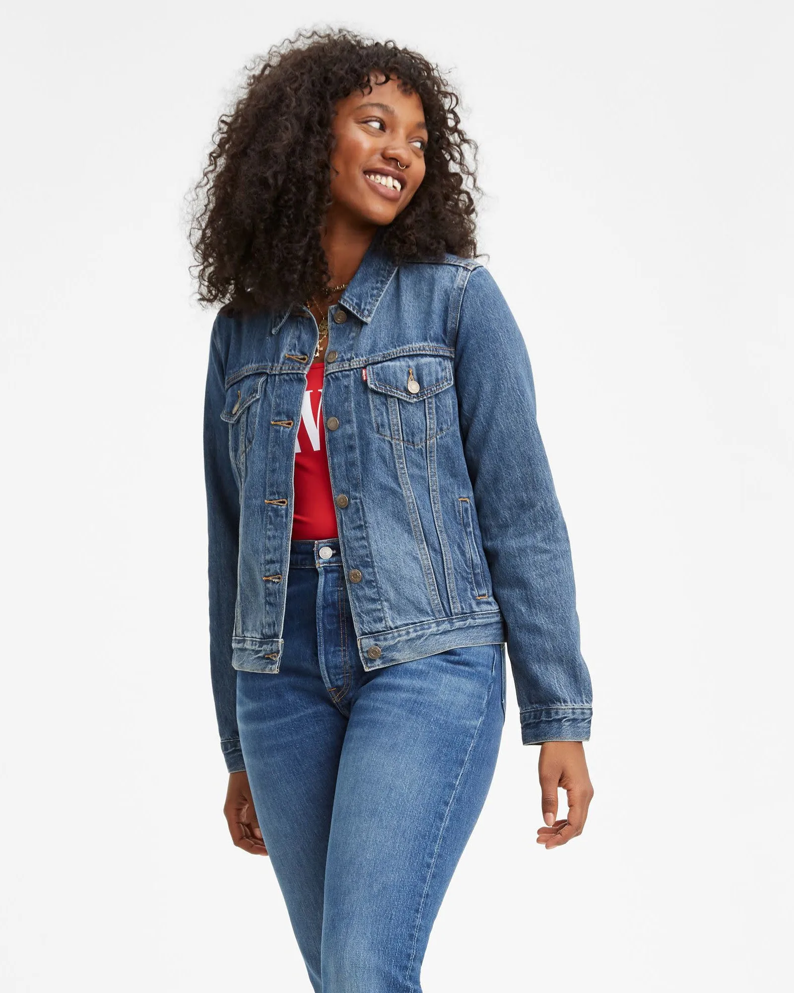 Levi's® Womens Original Trucker Jacket - Soft As Butter Dark