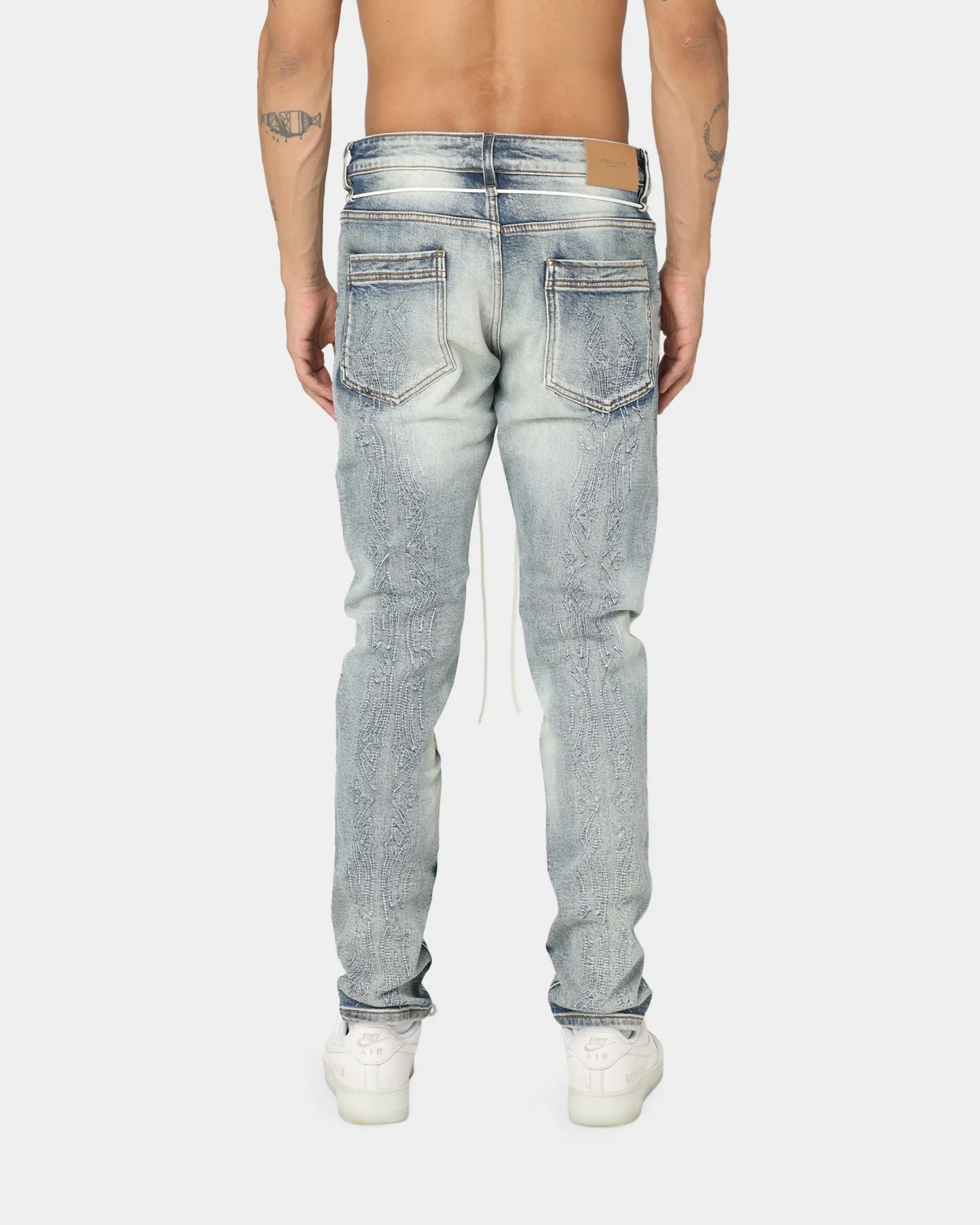 Lifted Anchors Wild West Denim Jeans Blue Wash