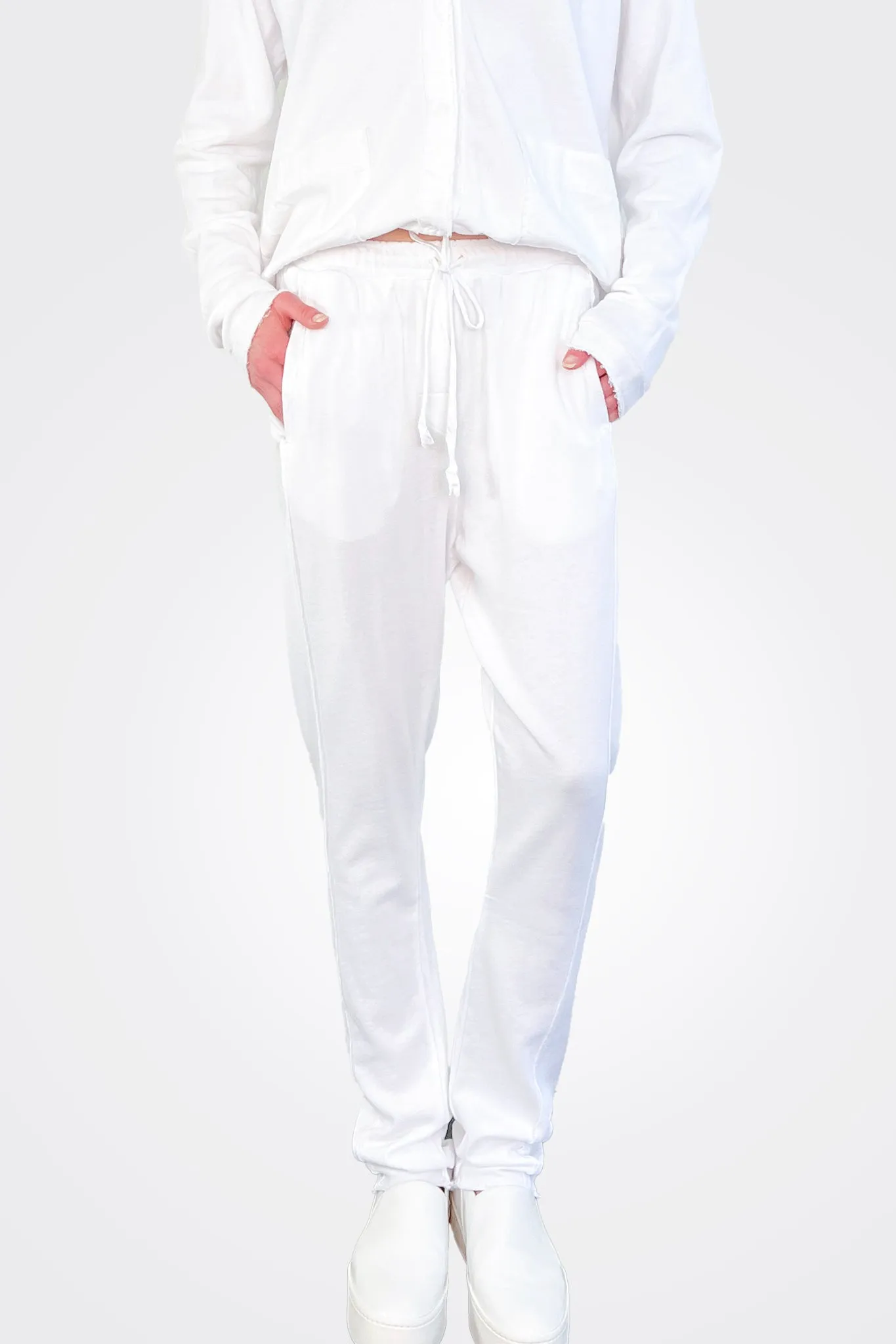 Light Sweat Pants - White