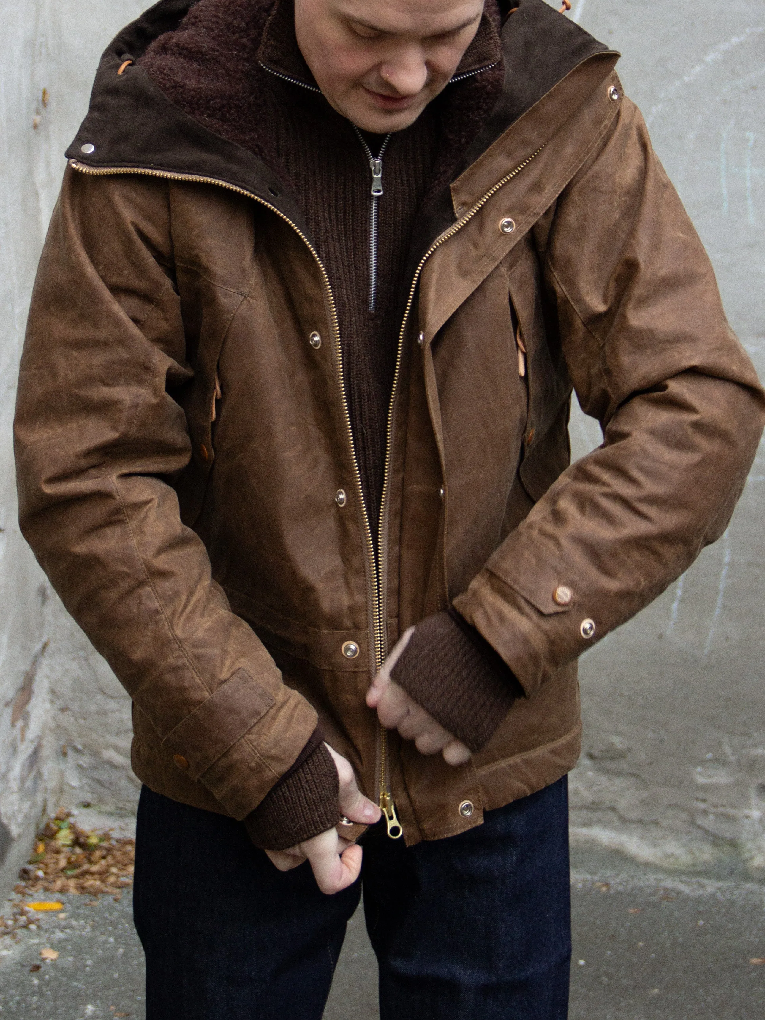 Manifattura Ceccarelli, Mountain Jacket, Dark Tan