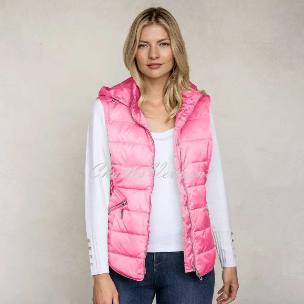 Marble Jacket with Detachable Sleeves & Hood - Style 6578-194 (Pink)