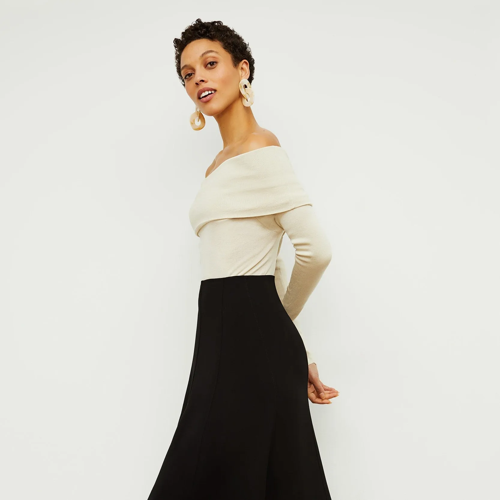 Melrose Skirt - Crepe :: Black