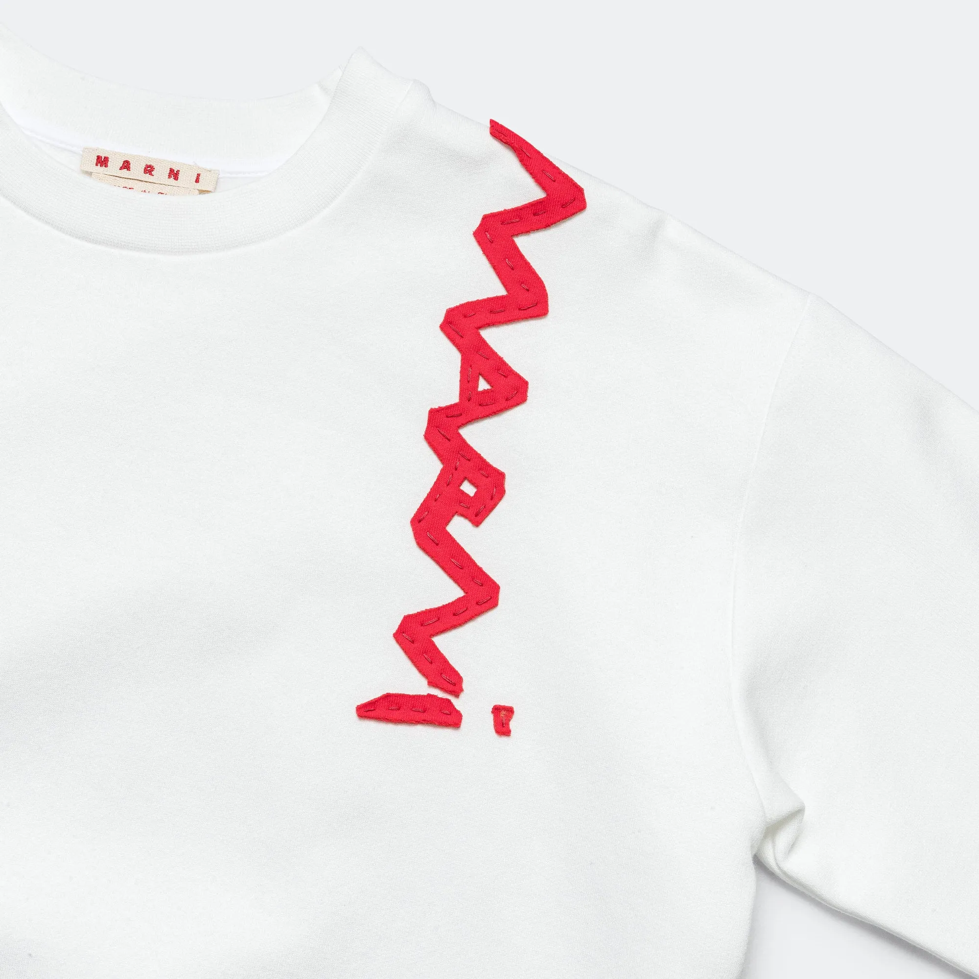 Mending Logo Sweatshirt - White