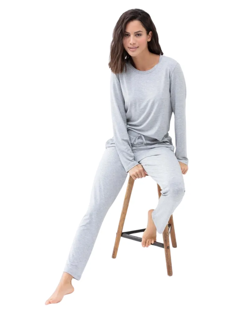 Mey Light Grey Melange Sleepy & Easy Modal Pajamas Set