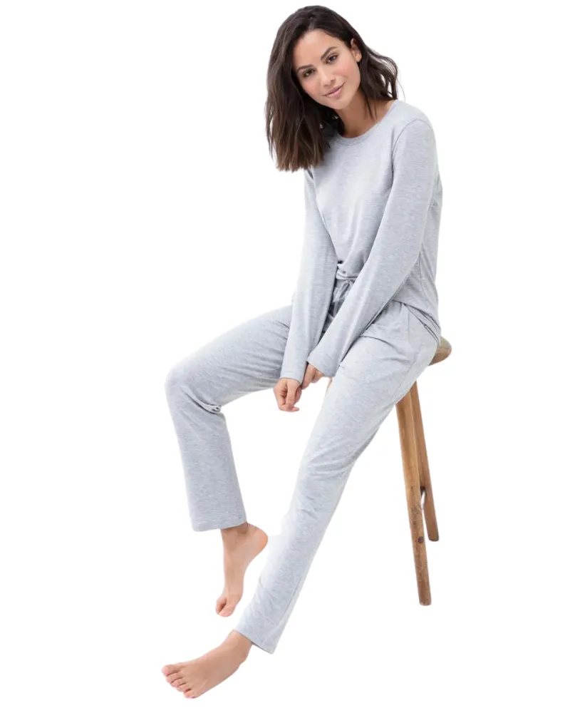 Mey Light Grey Melange Sleepy & Easy Modal Pajamas Set