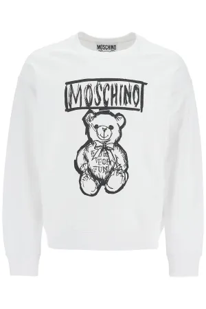 MOSCHINO teddy bear print sweatshirt