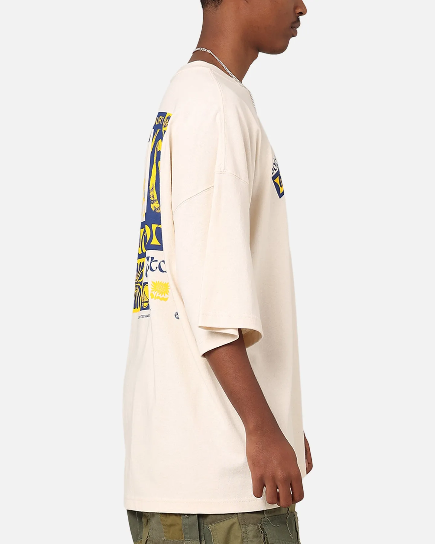 Nike Golden State Warriors NBA Courtside Oversized T-Shirt Pure