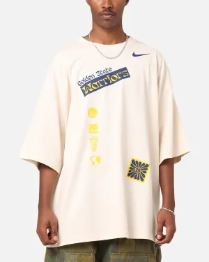 Nike Golden State Warriors NBA Courtside Oversized T-Shirt Pure