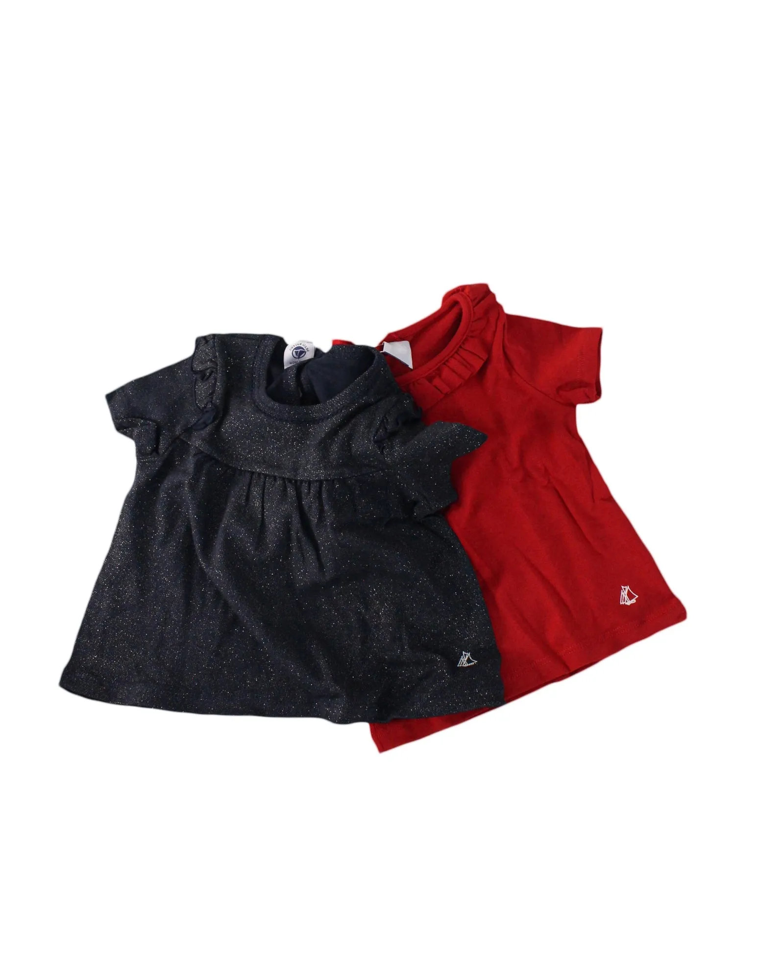 Petit Bateau Short Sleeve Top 12M (74cm) (Set of 2)