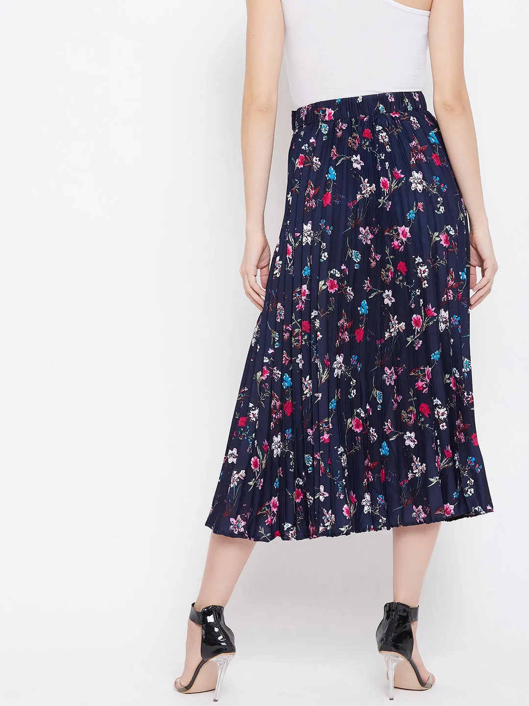 Pleated Midi Skirt