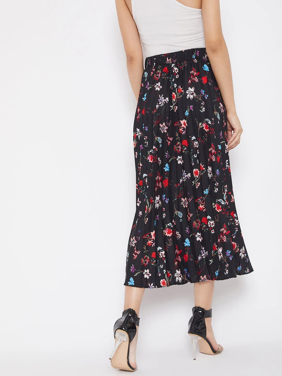 Pleated Midi Skirt