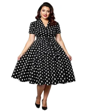 Polka Dot Vintage Swing Dress