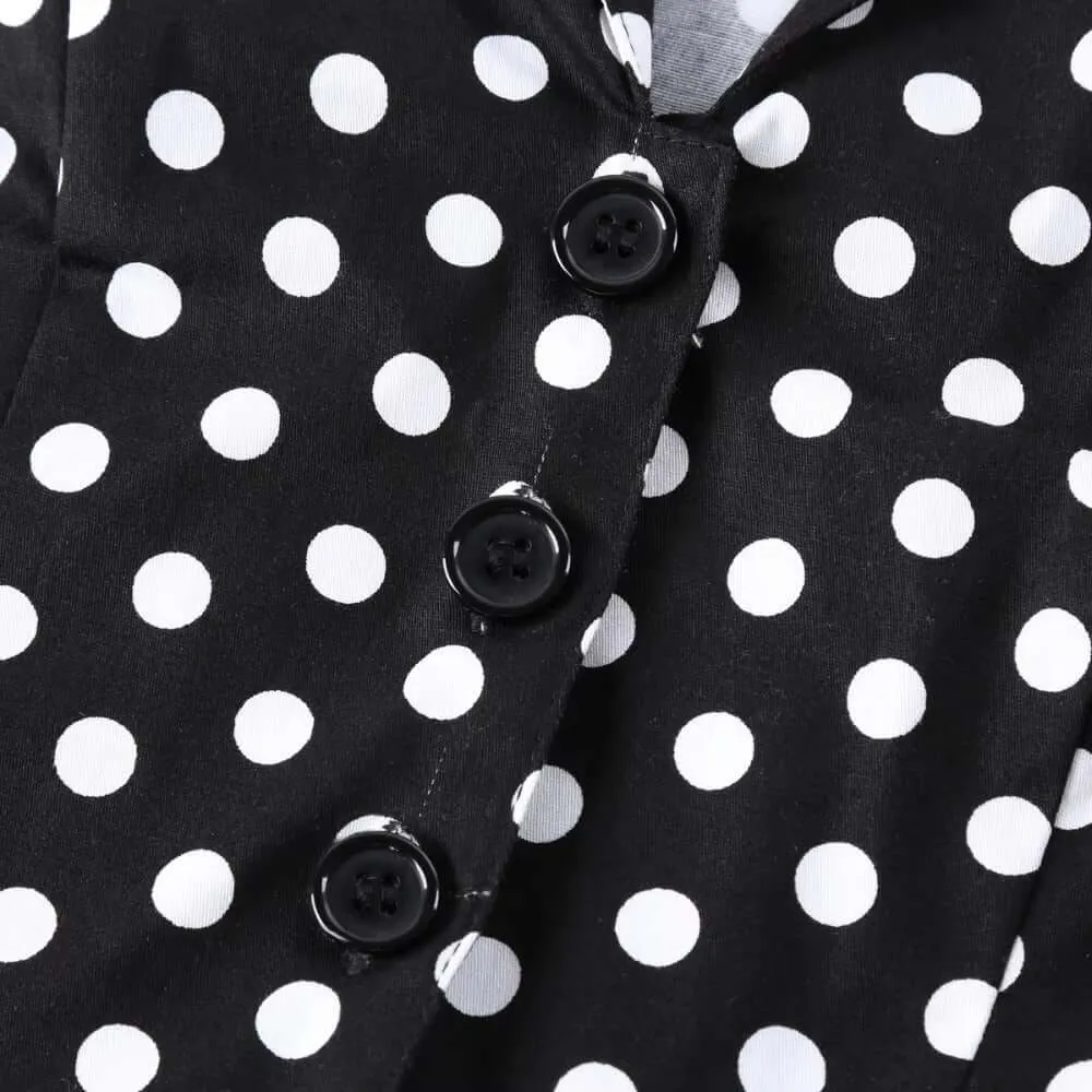 Polka Dot Vintage Swing Dress