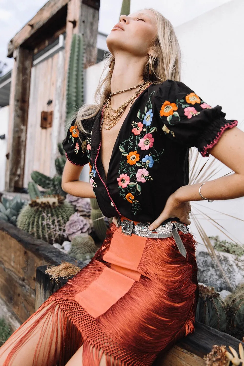 Santeria Embroidered Blouse