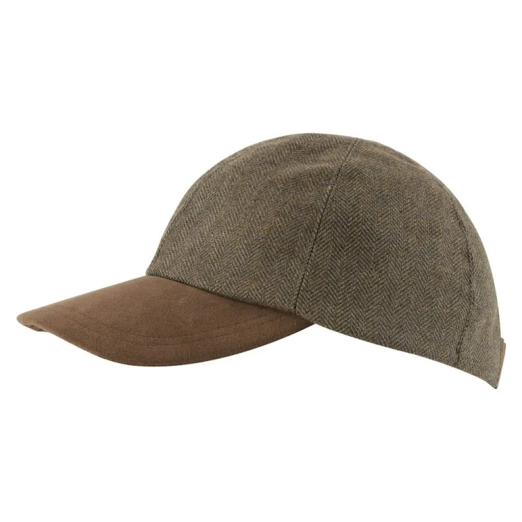 Schoffel Barnsdale Baseball Cap - Loden Green Herringbone