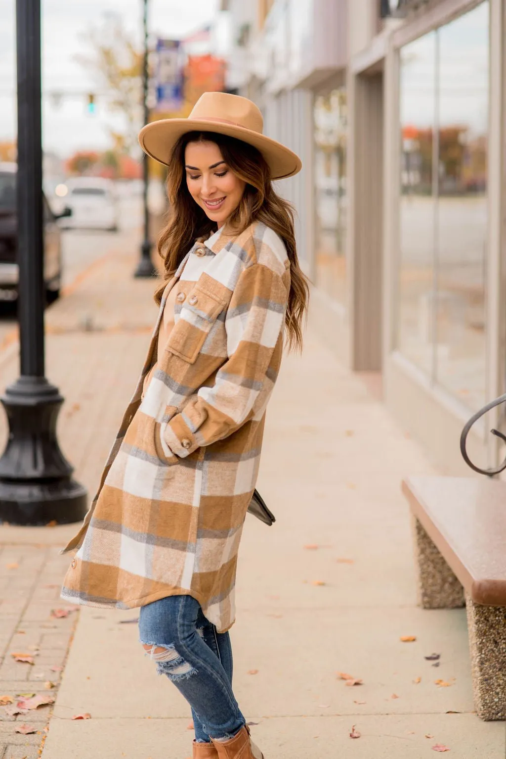 Seize The Day Plaid Tunic Shacket