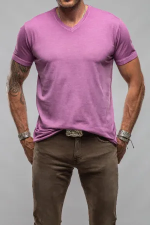 Siena Cotton V Neck In Plum