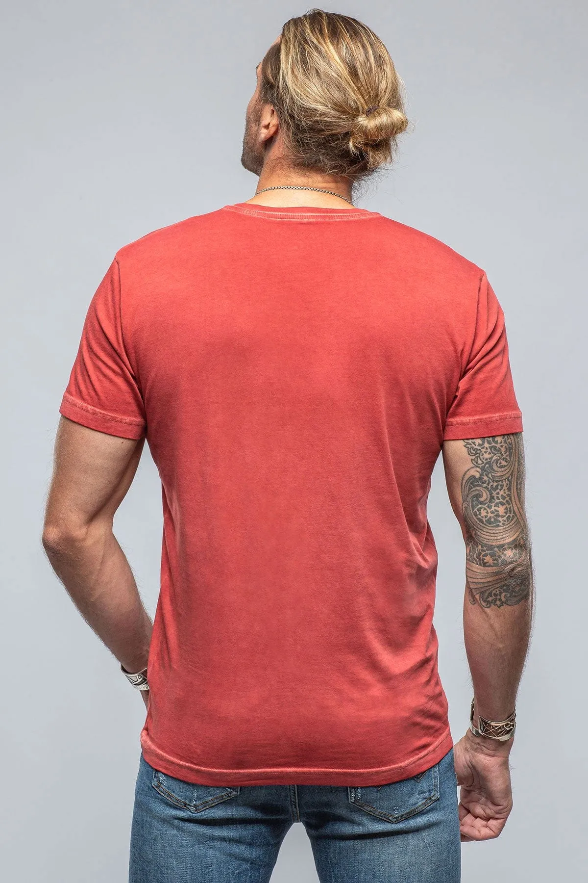 Siena Cotton V Neck In Red